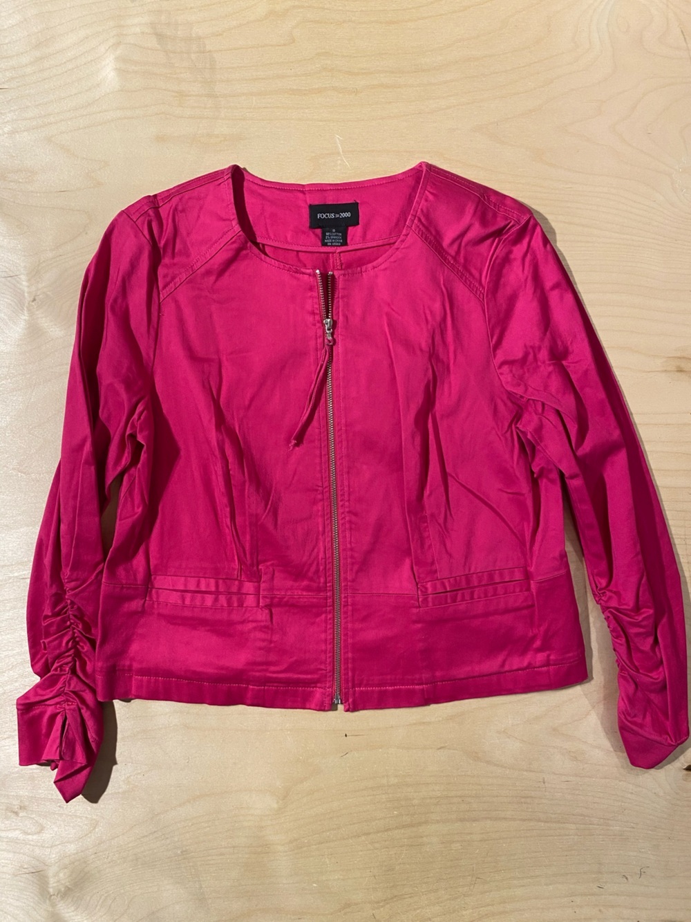 Focus 2000 Women's Fuchsia Zip-Front Jacket 10 (RZ)